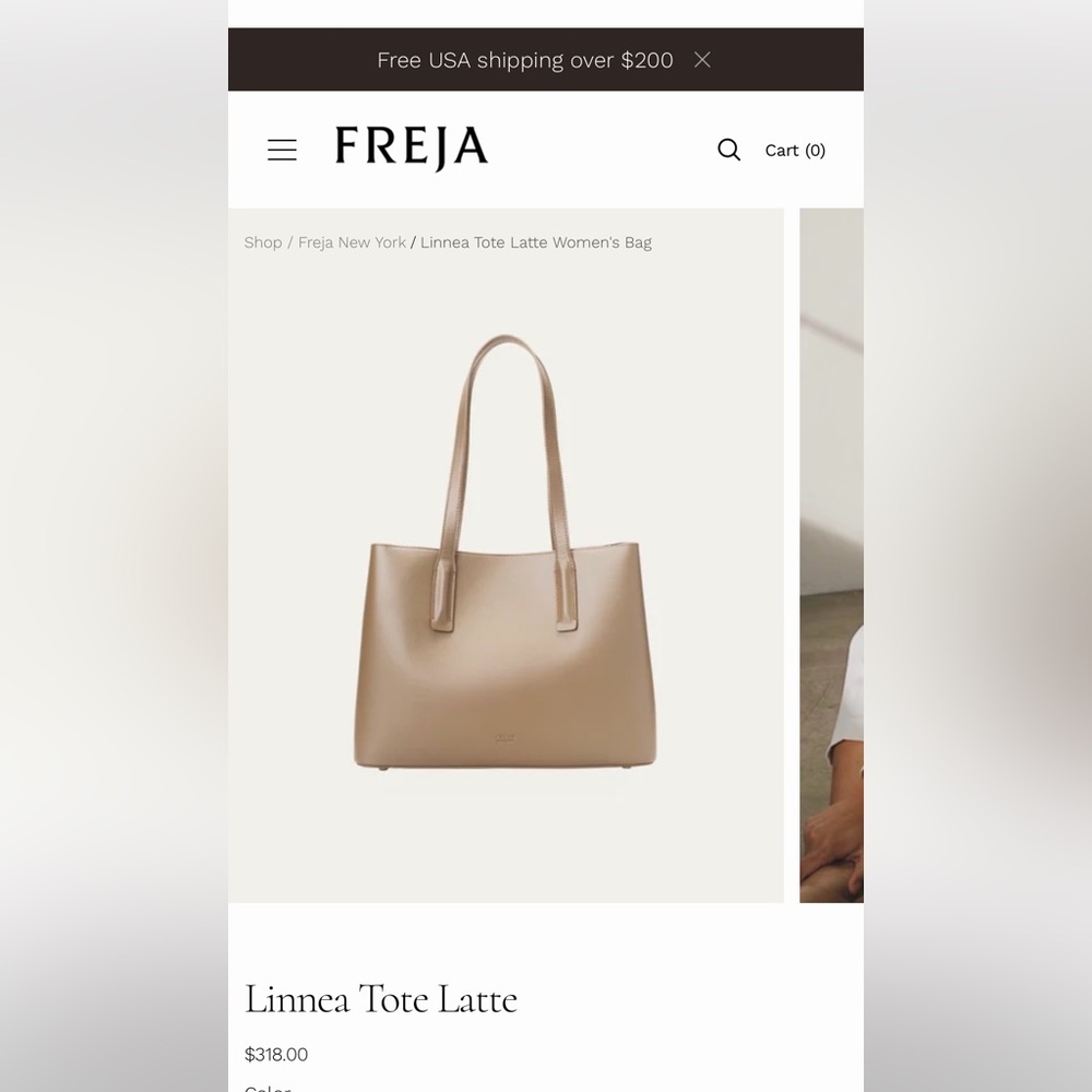 Freja Linnea Tote Latte
